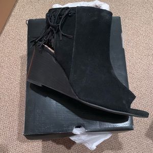 Torrid Plus Fringe Wedge Booties